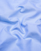 Swifton Blue With White Dobby Formal Cotton Shirt