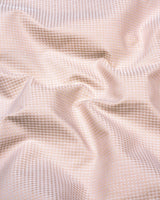 Swifton Cream With White Dobby Formal Cotton Shirt