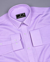 Swifton Purple With White Dobby Formal Cotton Shirt