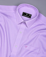 Swifton Purple With White Dobby Formal Cotton Shirt