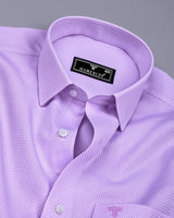 Swifton Purple With White Dobby Formal Cotton Shirt