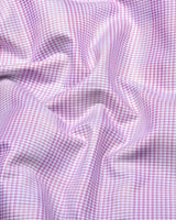 Antimony Pink Houndstooth Check Premium Giza Shirt