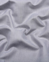 Cloud Gray Foho With White Dobby Textured Giza Shirt