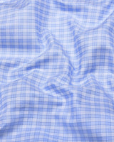 Catalyst Blue With White Check Premium Giza Shirt