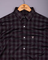 Prime Brown Houndstooth Check Premium Giza Shirt