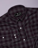 Prime Brown Houndstooth Check Premium Giza Shirt