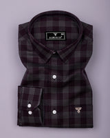 Prime Brown Houndstooth Check Premium Giza Shirt