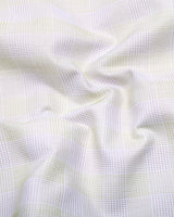 Moxic Pink With Cream Waffle Check Premium Giza Shirt