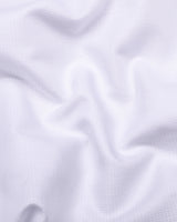 Jasmine White Dobby Texture Premium Cotton Shirt