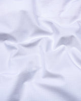 Chalk White Self Check Dobby Cotton Shirt