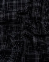 Clermont Black With White Twill Check Giza Shirt
