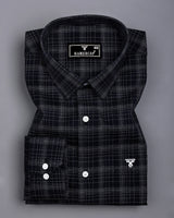 Clermont Black With White Twill Check Giza Shirt