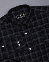 Clermont Black With White Twill Check Giza Shirt