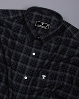 Clermont Black With White Twill Check Giza Shirt