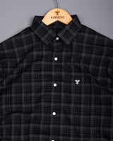 Clermont Black With White Twill Check Giza Shirt