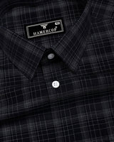 Clermont Black With White Twill Check Giza Shirt