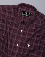 Clermont Brown With White Twill Check Giza Shirt