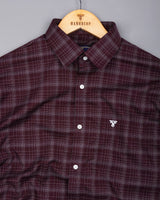 Clermont Brown With White Twill Check Giza Shirt