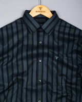 Turbo Black With Gray Stripe Premium Giza Shirt