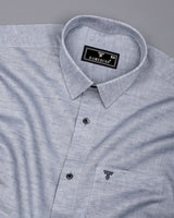Osaka Gray Luxurious Linen Cotton Formal Shirt