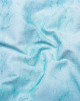 Mountain Aqua Blue Twill Premium Cotton Shirt