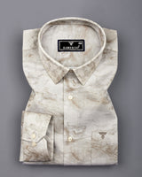 Mountain Vanilla Gray Twill Premium Cotton Shirt