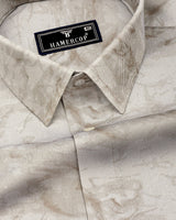 Mountain Vanilla Gray Twill Premium Cotton Shirt
