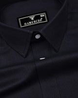 Sydney Gray With Black Twill Stripe Premium Giza Shirt