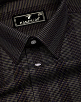 Apache Dusty Green Houndstooth Stripe Premium Giza Shirt