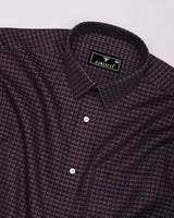 Resin Wine Multicolour Check Premium Giza Shirt