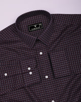 Resin Wine Multicolour Check Premium Giza Shirt