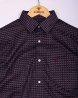 Resin Wine Multicolour Check Premium Giza Shirt