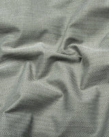 Pestry Green With White Stripe Premium Giza Shirt