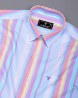 Spectrum Multicolor Stripe Oxford Cotton Shirt