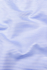 White with blue twill texture stripe cotton shirt