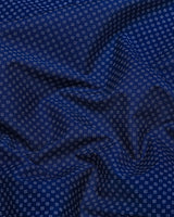 Cristos Blue With White Printed Formal Cotton Shirt