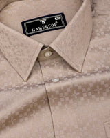 Radius Cream Dobby Texture Premium Giza Shirt