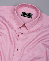Radius Pink Dobby Texture Premium Giza Shirt