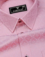 Radius Pink Dobby Texture Premium Giza Shirt
