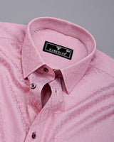 Radius Pink Dobby Texture Premium Giza Shirt