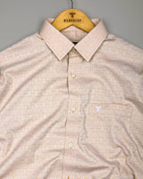 Bela Clay Cream Jacquard Textured Cotton Shirt