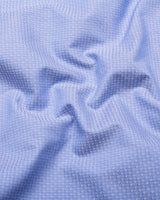 Ural SkyBlue With White Jacquard Texture Formal Shirt