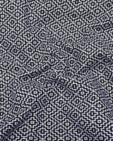 Truxton Black With White Dobby Textured Cotton Shirt