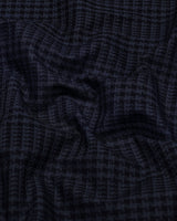 Crater Gray With Black Dobby Check Cotton Shirt