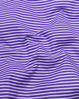 Scamp Purple With White Stripe Formal Cotton Shirt