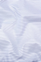 White with grey regency stripe cotton shirt