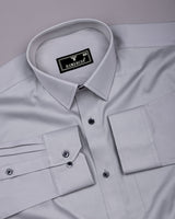 Rainstrom Gray Soft Cotton Formal Solid Shirt