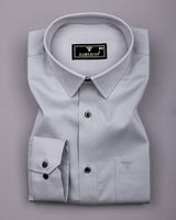 Rainstrom Gray Soft Cotton Formal Solid Shirt