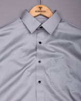 Rainstrom Gray Soft Cotton Formal Solid Shirt