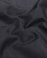 Coal Black With White Texture Premium Cotton Shirt